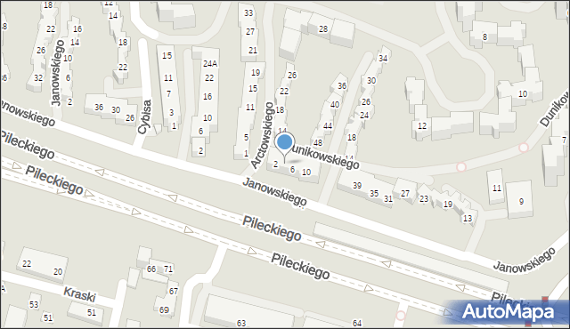 Warszawa, Arctowskiego Henryka, 4, mapa Warszawy