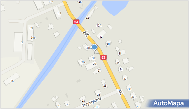 Węgorzewo, Armii Krajowej, 31b, mapa Węgorzewo