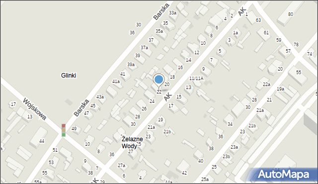 Włocławek, Armii Krajowej, 22, mapa Włocławka