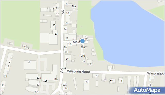 Żarów, Armii Krajowej, 20a, mapa Żarów