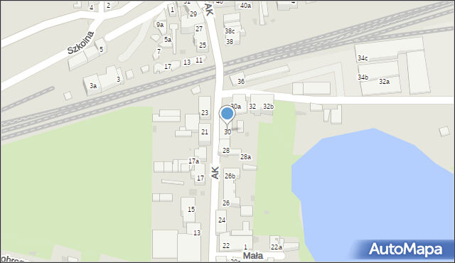 Żarów, Armii Krajowej, 30, mapa Żarów