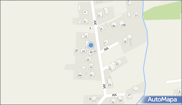 Zasole, Armii Krajowej, 14, mapa Zasole