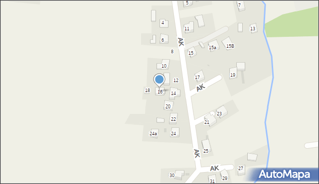 Zasole, Armii Krajowej, 16, mapa Zasole