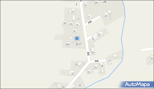 Zasole, Armii Krajowej, 24, mapa Zasole