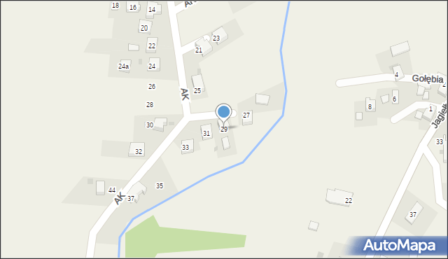 Zasole, Armii Krajowej, 29, mapa Zasole