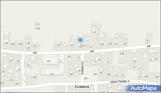 Żurawica, Armii Krajowej, 122, mapa Żurawica