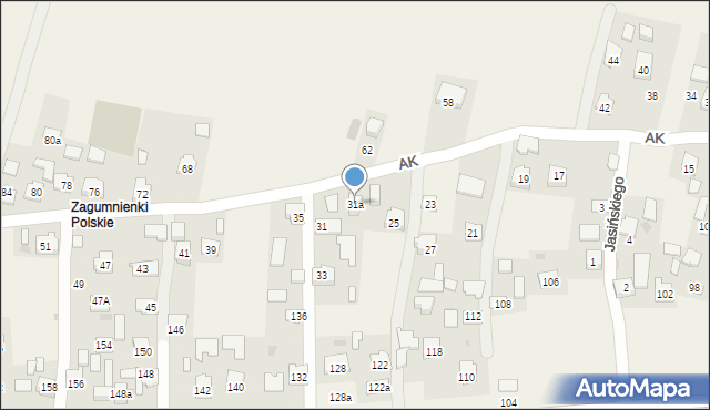 Żurawica, Armii Krajowej, 31a, mapa Żurawica