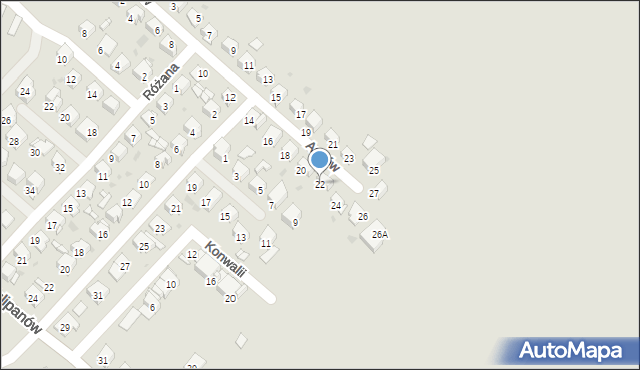 Bytom, Astrów, 22, mapa Bytomia