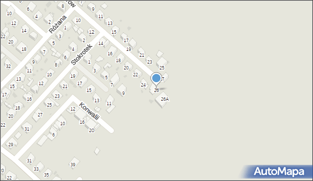 Bytom, Astrów, 26, mapa Bytomia