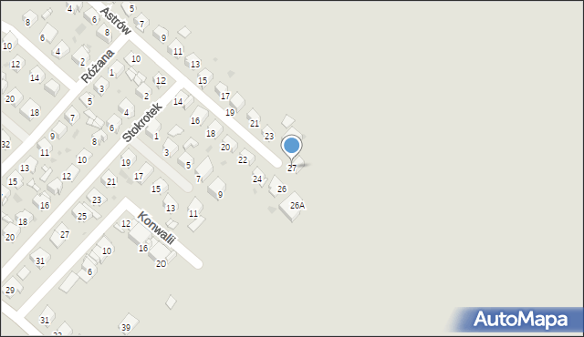 Bytom, Astrów, 27, mapa Bytomia