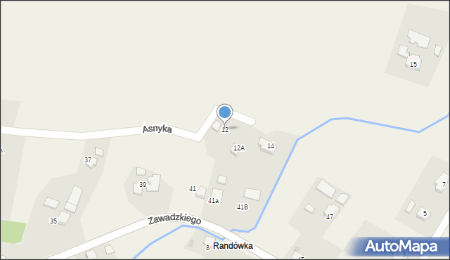 Golasowice, Asnyka Adama, 12, mapa Golasowice