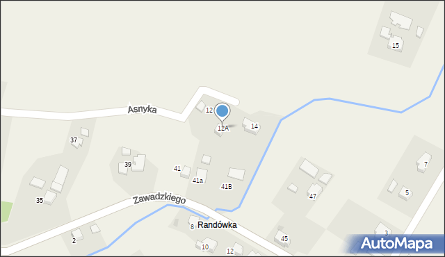 Golasowice, Asnyka Adama, 12A, mapa Golasowice