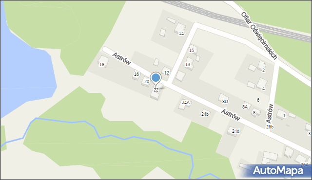 Górki Śląskie, Astrów, 22, mapa Górki Śląskie