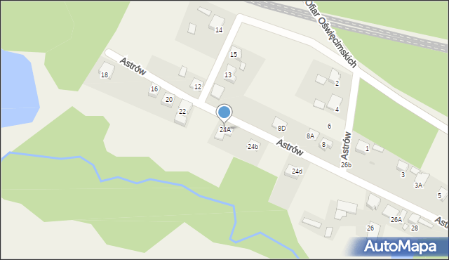 Górki Śląskie, Astrów, 24A, mapa Górki Śląskie