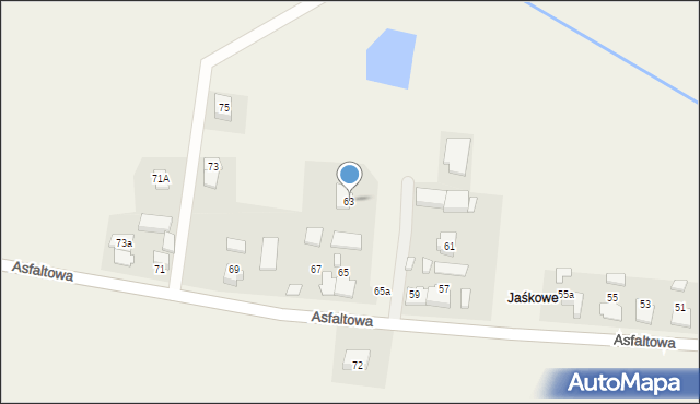 Jeżowa, Asfaltowa, 63, mapa Jeżowa