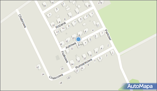 Kamieniec Ząbkowicki, Astrowa, 9, mapa Kamieniec Ząbkowicki