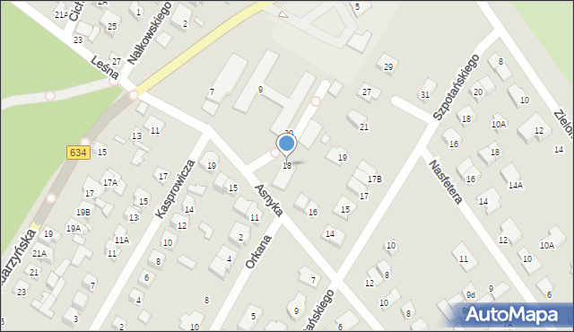 Kobyłka, Asnyka Adama, 18, mapa Kobyłka