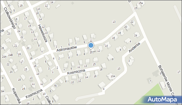 Lubartów, Astronautów, 10, mapa Lubartów