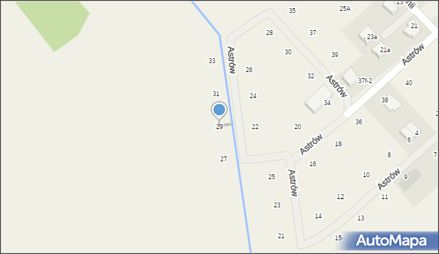 Nowe Bielice, Astrów, 29, mapa Nowe Bielice