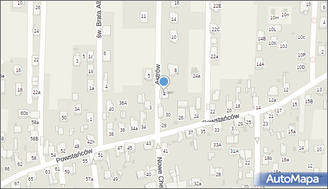 Nowe Chechło, Astrów, 4, mapa Nowe Chechło