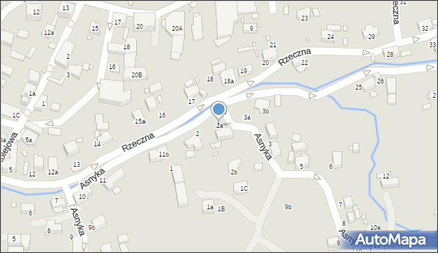 Olszyna, Asnyka Adama, 2a, mapa Olszyna