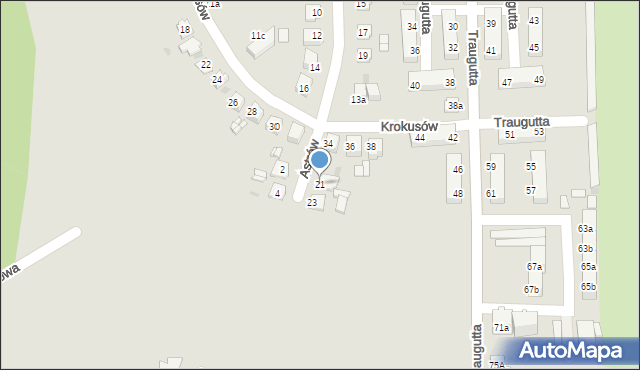 Pyskowice, Astrów, 21, mapa Pyskowice