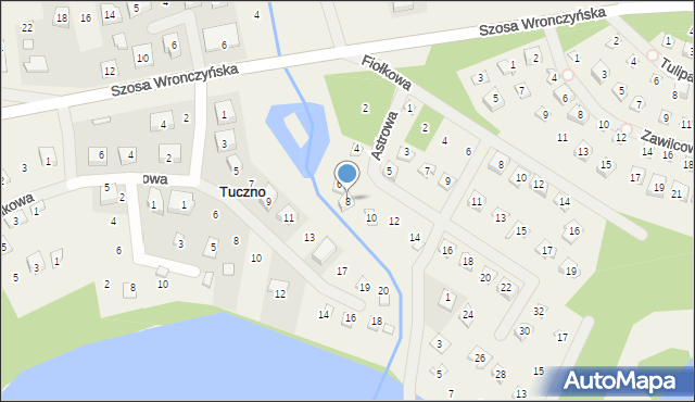 Stęszewko, Astrowa, 8, mapa Stęszewko