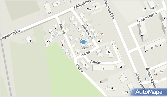 Świętochłowice, Astrów, 9A, mapa Świętochłowice