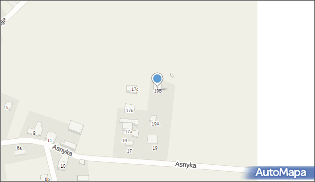 Szczaniec, Asnyka Adama, 19B, mapa Szczaniec