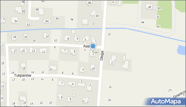 Ustanów, Astrów, 1, mapa Ustanów