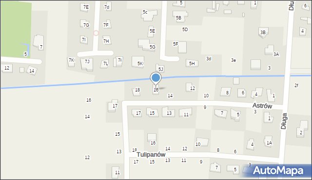 Ustanów, Astrów, 16, mapa Ustanów