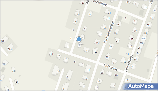 Wadąg, Asnyka Adama, 2, mapa Wadąg