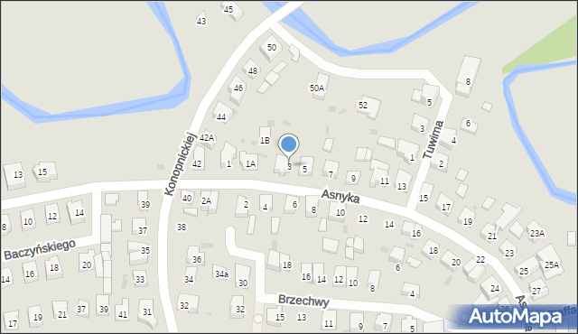 Wejherowo, Asnyka Adama, 3, mapa Wejherowo