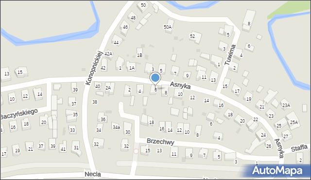 Wejherowo, Asnyka Adama, 6, mapa Wejherowo