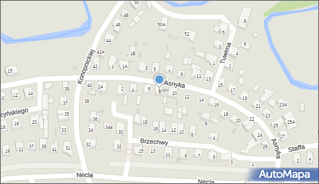 Wejherowo, Asnyka Adama, 8, mapa Wejherowo