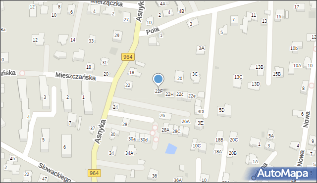 Wieliczka, Asnyka Adama, 22F, mapa Wieliczka