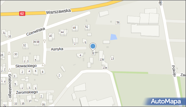 Wyszogród, Asnyka Adama, 6, mapa Wyszogród