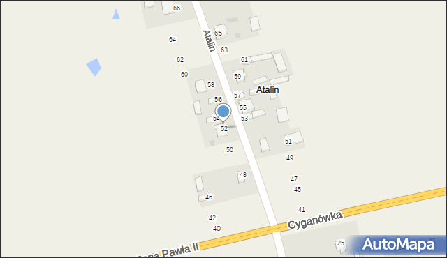 Atalin, Atalin, 52, mapa Atalin