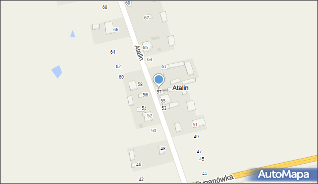 Atalin, Atalin, 57, mapa Atalin