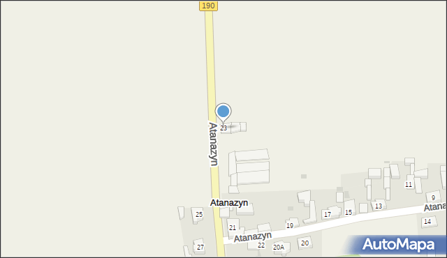 Atanazyn, Atanazyn, 23, mapa Atanazyn