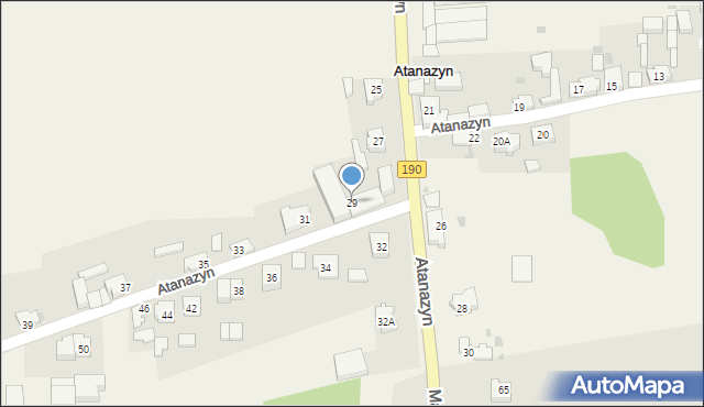 Atanazyn, Atanazyn, 29, mapa Atanazyn