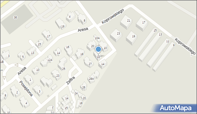 Kowale, Ateny, 12, mapa Kowale