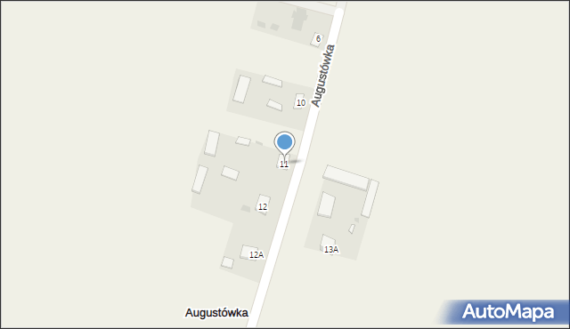 Augustówka, Augustówka, 11, mapa Augustówka