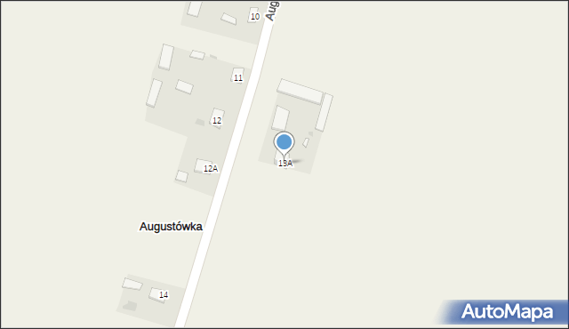 Augustówka, Augustówka, 13A, mapa Augustówka