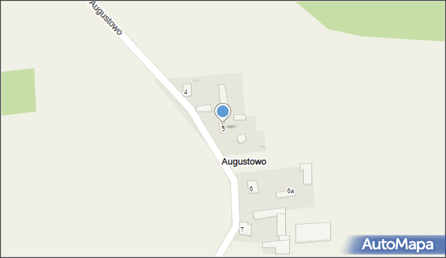 Augustowo, Augustowo, 5, mapa Augustowo