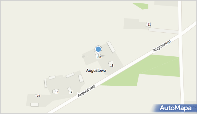 Augustowo, Augustowo, 13a, mapa Augustowo