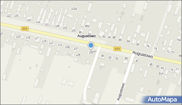 Augustowo, Augustowo, 101, mapa Augustowo