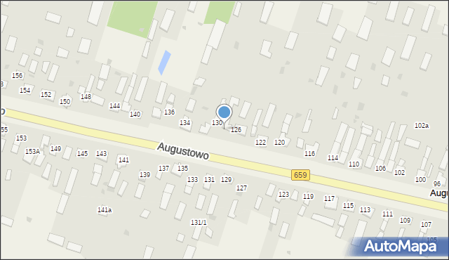 Augustowo, Augustowo, 128, mapa Augustowo