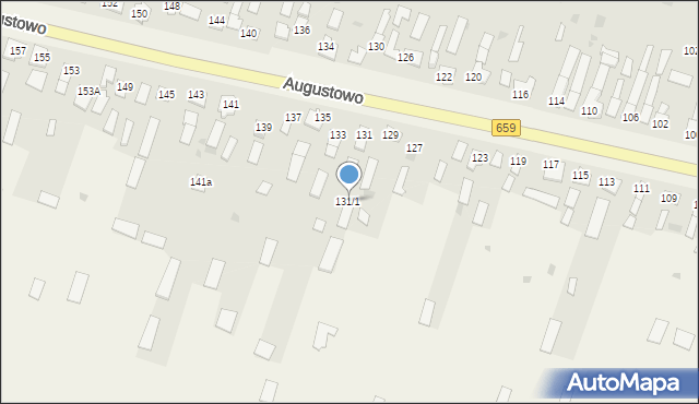 Augustowo, Augustowo, 131/1, mapa Augustowo