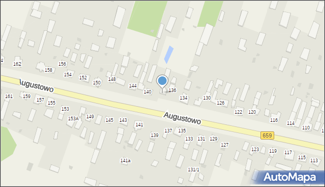 Augustowo, Augustowo, 138, mapa Augustowo